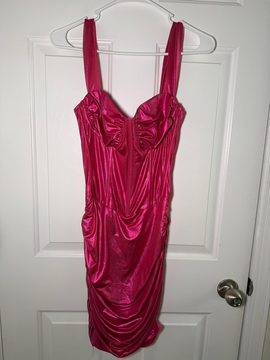 Pretty Garbage Dresses & Skirts - Fuchsia Sleeveless Ruched Mini Dress